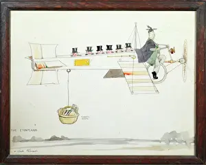 Vintage British Art Prints: The Eton Plane