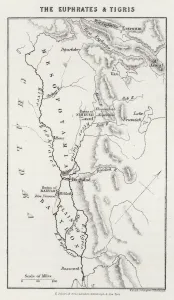 The Euphrates and Tigris (coloured engraving) The Euphrates and Tigris (coloured engraving)