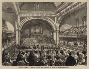 Evening Concert at the Philharmonic Hall, Reception of HRH the Duke of Edinburgh (engraving) Evening Concert at the Philharmonic Hall, Reception of HRH the Duke of Edinburgh (engraving)