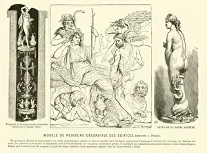 Examples of ancient Roman decorative art (engraving) Examples of ancient Roman decorative art (engraving)