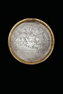 Two exceptional terrestrial and celestial globes, supported by Hercules and Atlas Two exceptional terrestrial and celestial globes, supported by Hercules and Atlas