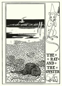 Fables of La Fontaine: The rat and the oyster (litho) Fables of La Fontaine: The rat and the oyster (litho)
