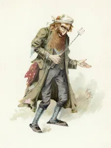 Fagin, illustration from Character Sketches from Charles Dickens, c.1890 (colour litho) Fagin, illustration from Character Sketches from Charles Dickens, c.1890 (colour litho)