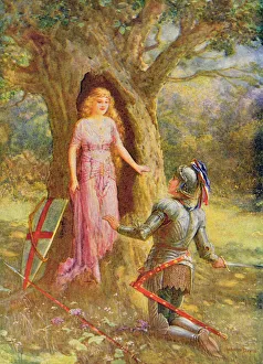 A fair young girl stepped out, from St. Denis of France and Fair Eglantine, The Seven Champions of Christendom A fair young girl stepped out, from St. Denis of France and Fair Eglantine, The Seven Champions of Christendom