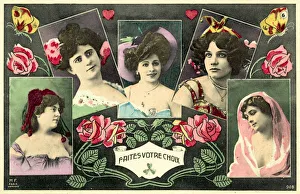 Faites votre choix, Choosing a woman (colour photo) Faites votre choix, Choosing a woman (colour photo)