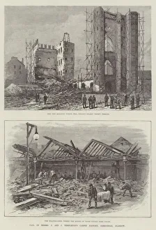 Fall of Messers J and J Templeton's Carpet Factory, Greenhead, Glasgow (engraving) Fall of Messers J and J Templeton's Carpet Factory, Greenhead, Glasgow (engraving)
