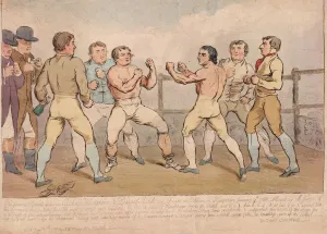 The Famous Battle Between Richard Humphreys and Daniel Mendoza, January 9th 1788, pub The Famous Battle Between Richard Humphreys and Daniel Mendoza, January 9th 1788, pub