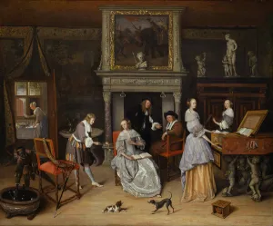 Fantasy Interior with Jan Steen and the Family of Gerrit Schouten, c Fantasy Interior with Jan Steen and the Family of Gerrit Schouten, c