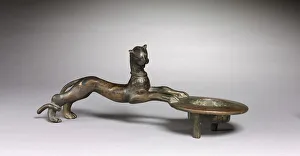 Feline-Handled Incense Burner, c.100 (cast bronze) Feline-Handled Incense Burner, c.100 (cast bronze)