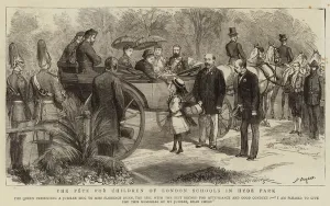The Fete for Children of London Schools in Hyde Park (engraving) The Fete for Children of London Schools in Hyde Park (engraving)