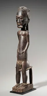 Figure pair, late 1800s to early 1900s (wood, beads) (see also CVL 499797) Figure pair, late 1800s to early 1900s (wood, beads) (see also CVL 499797)