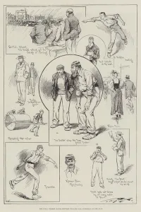 The Final Cricket Match between England and Australia at the Oval (engraving) The Final Cricket Match between England and Australia at the Oval (engraving)