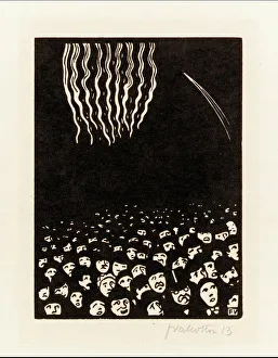 Fireworks (Scene from the April 1900 World's Fair in Paris), 1901 (woodcut) Fireworks (Scene from the April 1900 World's Fair in Paris), 1901 (woodcut)