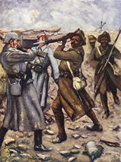 The first Indian to win the Victoria Cross - Naik Darwan Singh Negi, Festubert, France, November 1914 (colour litho) The first Indian to win the Victoria Cross - Naik Darwan Singh Negi, Festubert, France, November 1914 (colour litho)