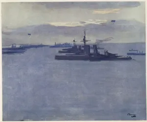 The Firth of Forth, Wind, 1917, from British Artists at the Front The Firth of Forth, Wind, 1917, from British Artists at the Front