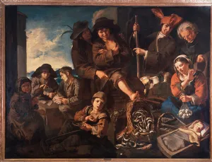 The Fish Merchants (oil on canvas, 18th century) The Fish Merchants (oil on canvas, 18th century)