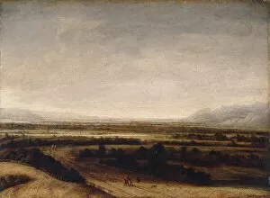Netherlands Collection: Flat landscape with a view to distant hills, 1648 (oil on panel)