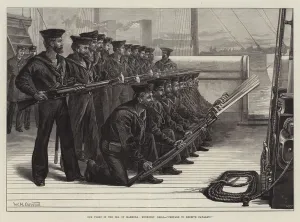Our Fleet in the Sea of Marmora, Musketry Drill, 'Prepare to receive Cavalry!' (engraving) Our Fleet in the Sea of Marmora, Musketry Drill, 'Prepare to receive Cavalry!' (engraving)