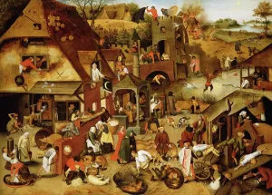 The Flemish Proverbs (oil on canvas)