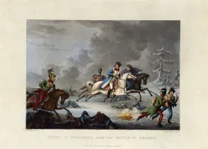 Flight of Bonaparte from the battle of Krasnoi, 1815 (engraving) Flight of Bonaparte from the battle of Krasnoi, 1815 (engraving)