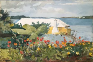 Flower Garden and Bungalow, Bermuda, 1899 (w/c and graphite on off-white wove paper) Flower Garden and Bungalow, Bermuda, 1899 (w/c and graphite on off-white wove paper)