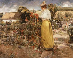 Among the Flowers, Giverny, 1890 (oil on canvas) Among the Flowers, Giverny, 1890 (oil on canvas)