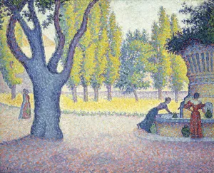 The Fountain des Lices in St, 1895 (oil on canvas) The Fountain des Lices in St, 1895 (oil on canvas)