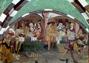 The four-season merchant's shop, 15th century (fresco) The four-season merchant's shop, 15th century (fresco)