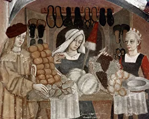 The four-season merchant's shop, 15th century (fresco) The four-season merchant's shop, 15th century (fresco)