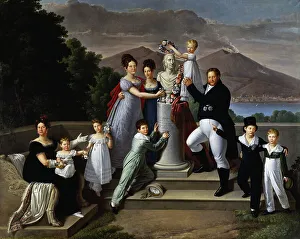 Francis I of Two Sicilies (Naples, 1777-1830) and his family, 1820 (oil on canvas) Francis I of Two Sicilies (Naples, 1777-1830) and his family, 1820 (oil on canvas)