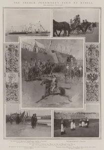 The French President's Visit to Russia (litho) The French President's Visit to Russia (litho)