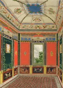 Fresco decoration in the Summer House of Buckingham Palace Fresco decoration in the Summer House of Buckingham Palace
