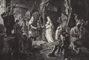 Frithjof bei Konig Ring (Frithjof in the hall of King Ring) (engraving) Frithjof bei Konig Ring (Frithjof in the hall of King Ring) (engraving)