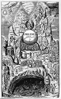 Frontispiece to George Wither's Emblems, 1635 (engraving) Frontispiece to George Wither's Emblems, 1635 (engraving)