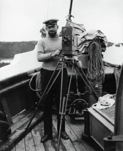G. H. Wilkins on his return from the expedition in The Quest with Sir Ernest Shackleton G. H. Wilkins on his return from the expedition in The Quest with Sir Ernest Shackleton