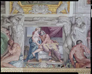 The Galleria di Carracci (Carracci Hall) detail of Jupiter and Juno The Galleria di Carracci (Carracci Hall) detail of Jupiter and Juno