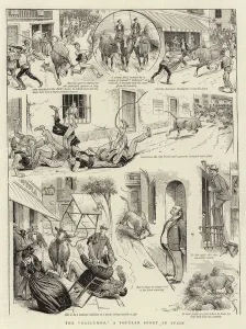 The 'Gallumbo, ' a Popular Sport in Spain (engraving) The 'Gallumbo, ' a Popular Sport in Spain (engraving)