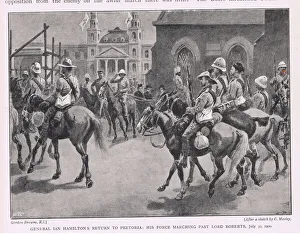General Ian Hamilton's return to Pretoria: his force marching past Lord Roberts 30 General Ian Hamilton's return to Pretoria: his force marching past Lord Roberts 30