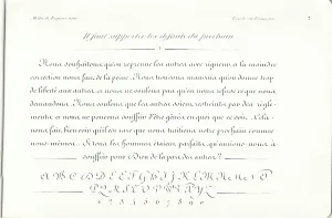 French Education History Prints: General method of writing by Regnier Aine, 1866 (printing)