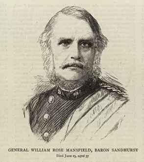 General William Rose Mansfield, Baron Sandhurst (engraving)
