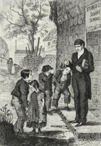 A serious gentleman as owns a factory, 1840 (engraving) A serious gentleman as owns a factory, 1840 (engraving)