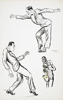 Two gentlemen in black tie perform La Danse Havas to the saxophone Two gentlemen in black tie perform La Danse Havas to the saxophone