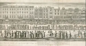 A geometrical view of the grand procession of the Scald Miserable Masons, Somerset House, London (engraving) A geometrical view of the grand procession of the Scald Miserable Masons, Somerset House, London (engraving)