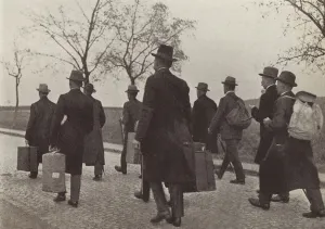 German railway workers expelled from the Ruhr for participating in the campaign of civil disobedience during the French German railway workers expelled from the Ruhr for participating in the campaign of civil disobedience during the French