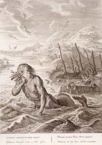 Glaucus Turned into a Sea-God, 1731 (engraving) Glaucus Turned into a Sea-God, 1731 (engraving)