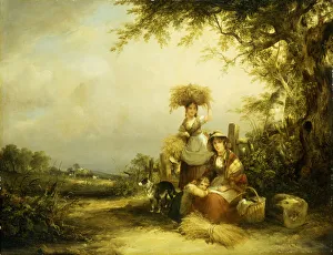 The Gleaners - Shirley, Hants, (oil on canvas) The Gleaners - Shirley, Hants, (oil on canvas)