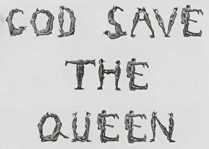 God Save the Queen, using the Human Alphabet (engraving) God Save the Queen, using the Human Alphabet (engraving)