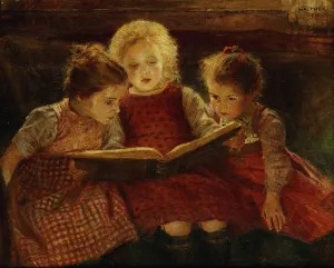 A Good Book, (oil on board) A Good Book, (oil on board)