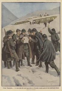 The good Communique, the troops of the other sectors learn with great joy the recent successes of... (colour litho) The good Communique, the troops of the other sectors learn with great joy the recent successes of... (colour litho)