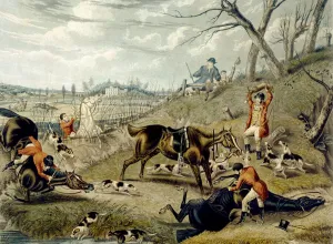 The Grand Leicestershire Fox Hunt, plate 4, engraved by Charles Hunt, 1839 (colour litho) The Grand Leicestershire Fox Hunt, plate 4, engraved by Charles Hunt, 1839 (colour litho)